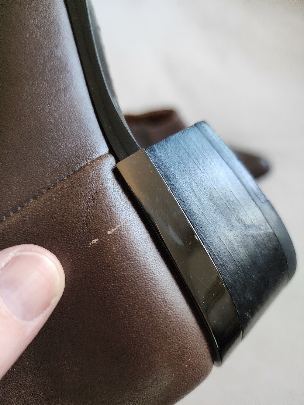 Coach Montana Brown Leather Ankle Boots - Picture 4 of 7